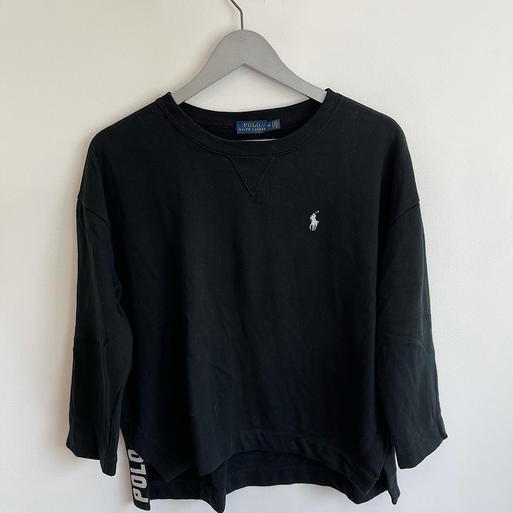 Ralph Lauren Crewneck Black Sweatshirt